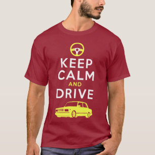 T-shirt Mantenha a calma e conduza -2107 - /version4