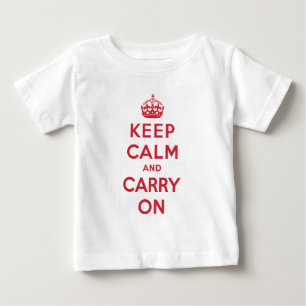 T-shirt Mantenha a calma e continue