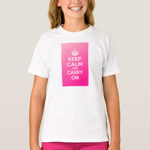 T-shirt Mantenha a calma e continue