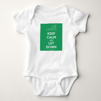 T-shirt Mantenha a calma e deixe para baixo o uniforme do