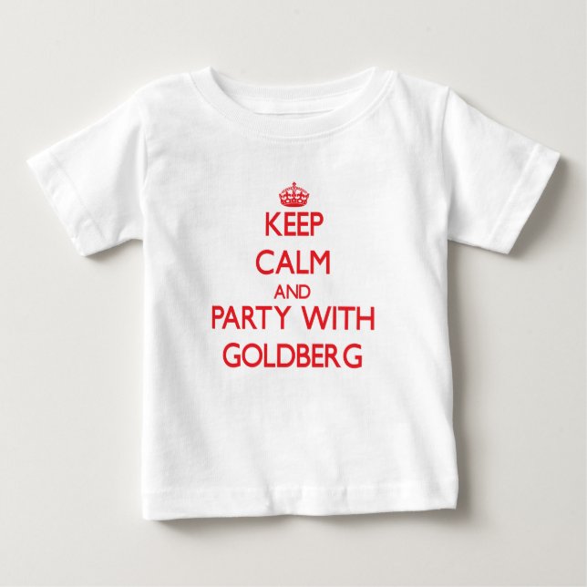 T-shirt Mantenha a calma e o Partido com o Goldberg (Frente)