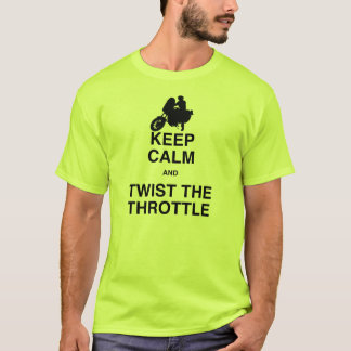 T-shirt Mantenha a calma e torça o regulador de pressão -