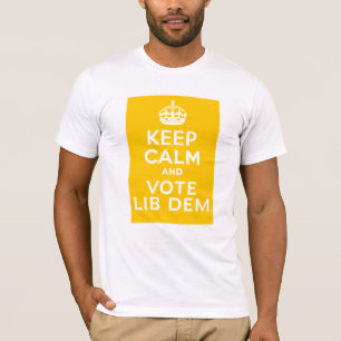 T-shirt Mantenha a calma e vote o ~ Reino Unido político