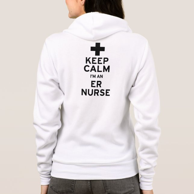 T-shirt Mantenha a calma enfermeira (Verso)