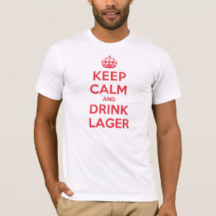 T-shirt Mantenha a cerveja pilsen calma da bebida