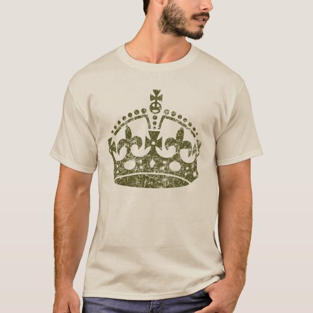 T-shirt MANTENHA CALMA E Vista o estilo de inclinação da C (Frente)