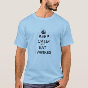 T-SHIRT MANTENHA CALMO E COMA TWINKES
