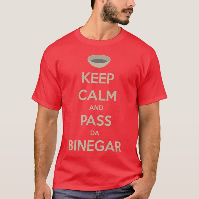 T-shirt Mantenha calmo e passe a Dinamarca Binegar (Frente)