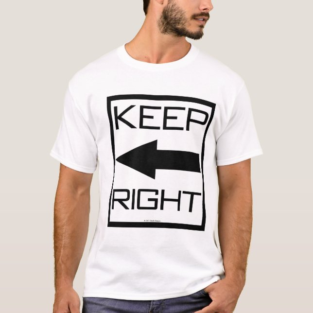 T-shirt Mantenha certo (Frente)