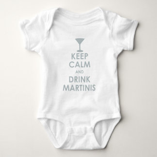 T-shirt mantenha martinis calmos da bebida