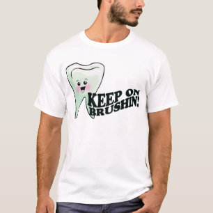 T-shirt Mantenha na escovadela!