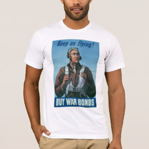 T-shirt Mantenha-Nos Voando ~ Avião Tuskeege