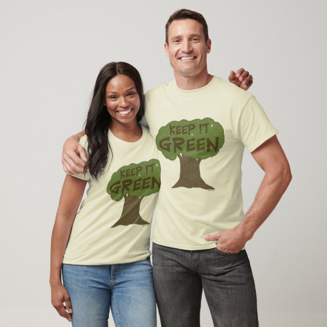T-shirt Mantenha-o verde (Unissex)