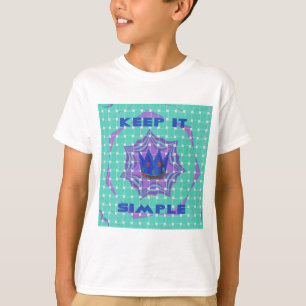 T-shirt Mantenha Simples: A Arte Real De Padrão De Clareza