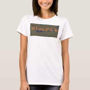 T-shirt Mantenha Simples: O Design de Padrão de Clareza Re
