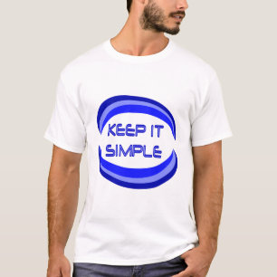 T-shirt Mantenha uma citação simples do slogan de recupera
