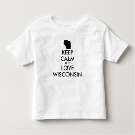 T-shirt MANTER CALM e AMOR personalizáveis WISCONSIN