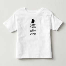 T-shirt Manter calmo e amar uTAH personalizável