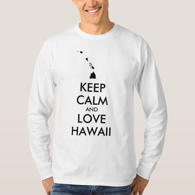 T-shirt MANTER CALMO e AMOR personalizáveis (Frente)