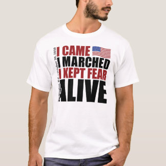 T-shirt Manteve o medo vivo
