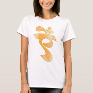 T-shirt Mantra de Saraswati Bija do Henna de Paisley