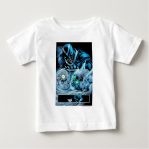 T-shirt Mão preta com painel do crânio