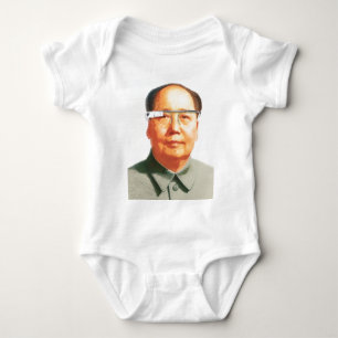 T-shirt Mao que veste o vidro de google