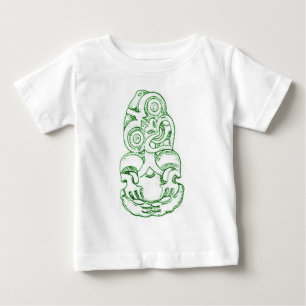 T-shirt maori da criança do esboço de Hei-Tiki