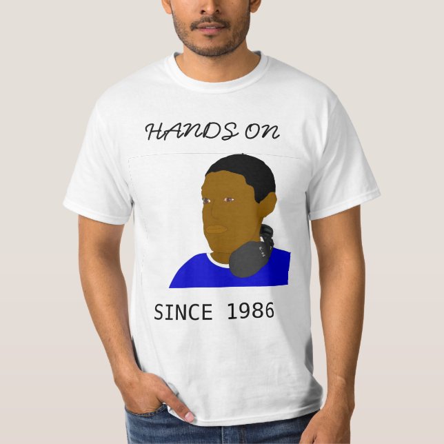 T-shirt Mãos 1986 (liso) (Frente)
