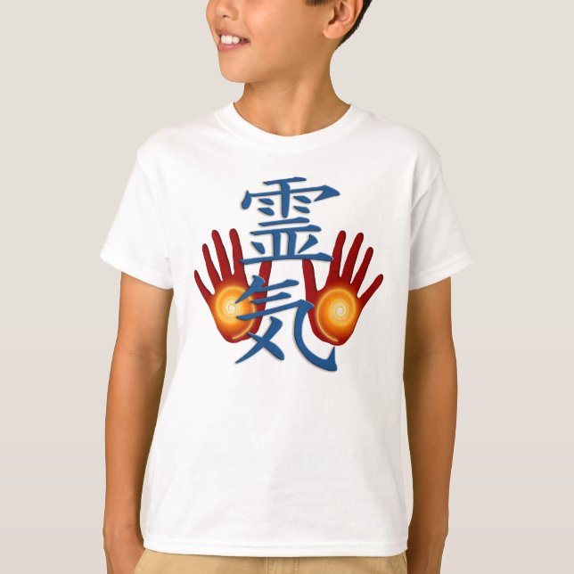 T-shirt Mãos de Reiki (Frente)