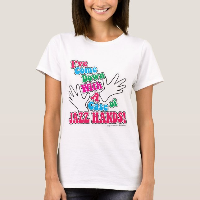 T-shirt Mãos do jazz! (Frente)