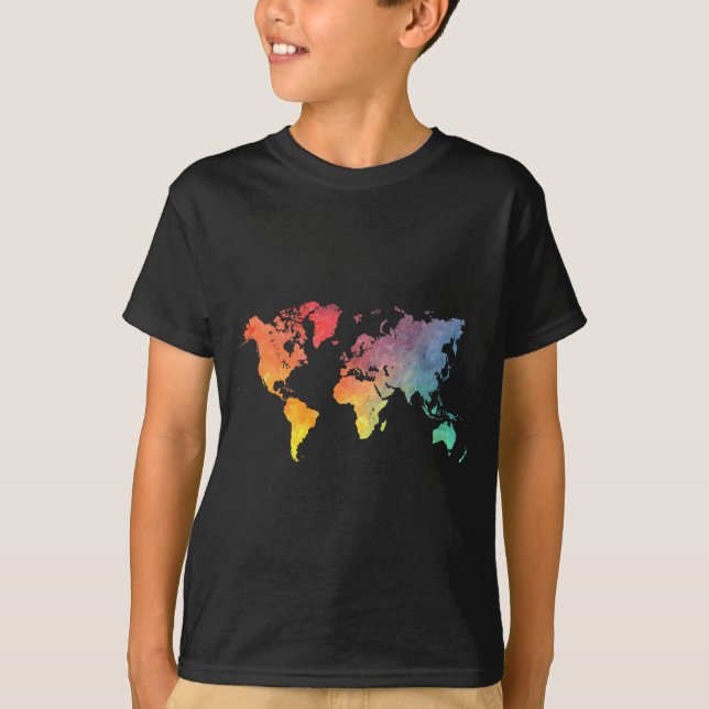 T-shirt mapa 5 da palavra (Frente)