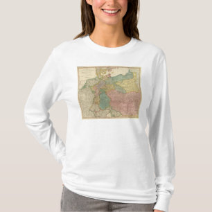 T-shirt Mapa alemão do atlas do império