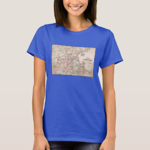 T-shirt Mapa: Boston, 1883