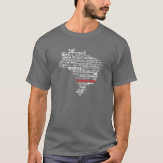 T-shirt Mapa brasileiro do &Culture dos artistas