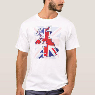 T-shirt Mapa BRITÂNICO