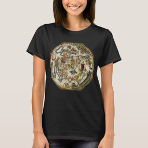 T-shirt Mapa Celestial da Vintage Planisphere por Peter Ap