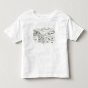 T-shirt Mapa chinês da grande inundação