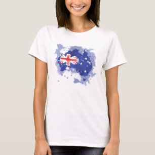 T-shirt Mapa da aguarela de Austrália