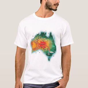 T-shirt Mapa da Austrália