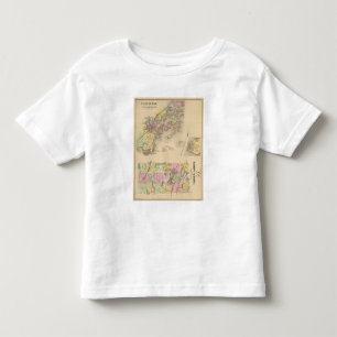 T-shirt Mapa da baía de Casco