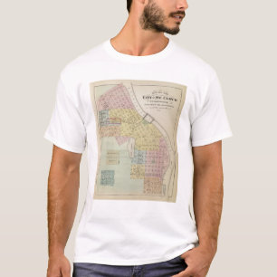 T-shirt Mapa da cidade da nuvem do St., Minnesota