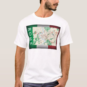 T-shirt Mapa da Cidade de Roma