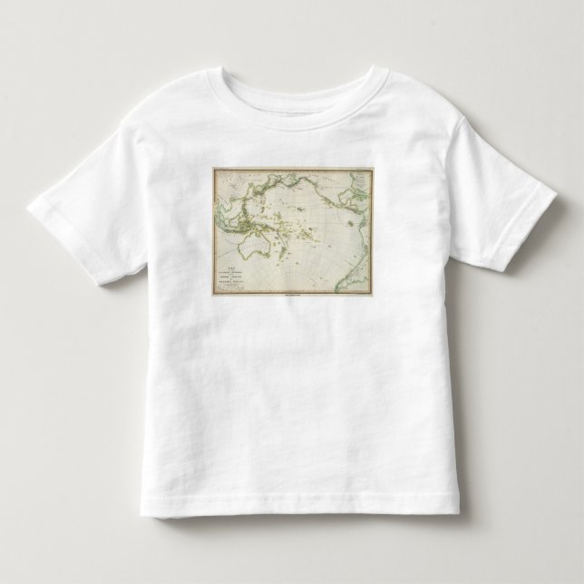 T-shirt mapa da cintura do vulcão (Frente)