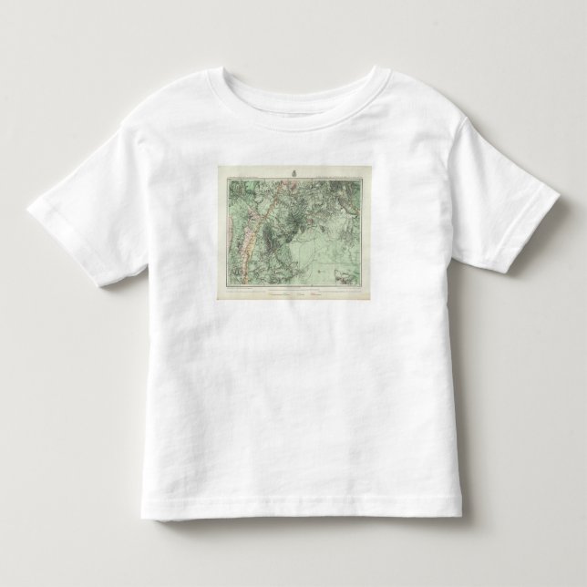 T-shirt Mapa da classificação de terra de New mexico (Frente)