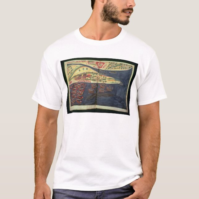 T-shirt Mapa da exploração de Surat (Frente)