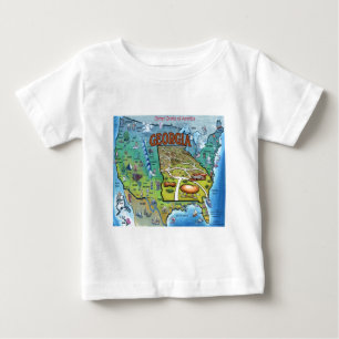 T-shirt Mapa da Geórgia EUA