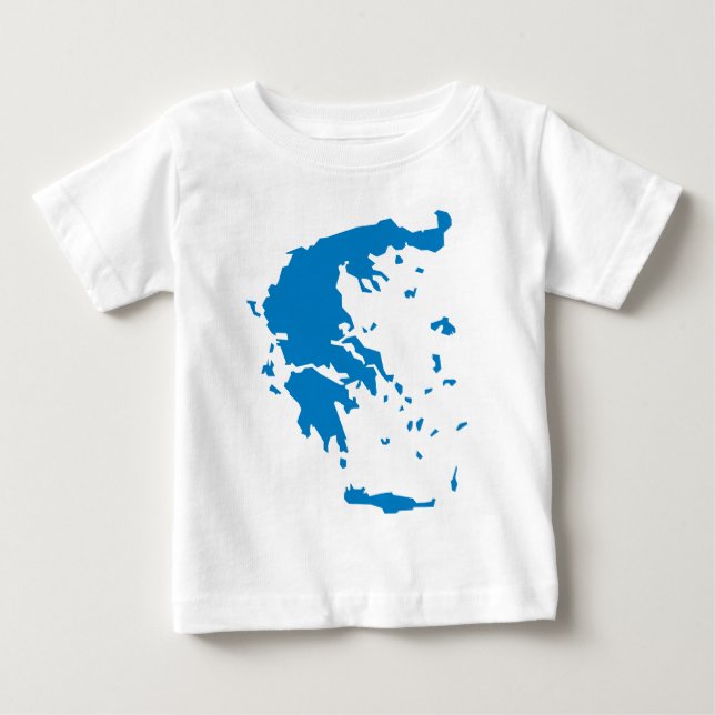 T-shirt Mapa da Grécia (Frente)