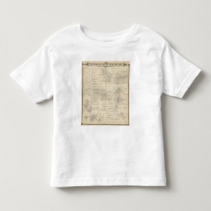 T-shirt Mapa da seção de T23S R28E Tulare County