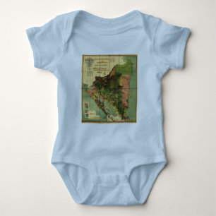 T-shirt Mapa de 1898 oficiais de Nicarágua